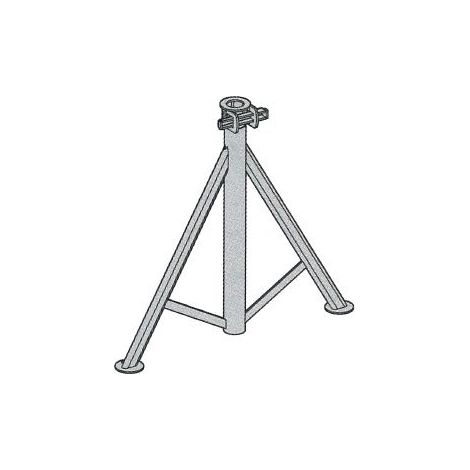 Echafaudages Stéphanois – Pied fixe pour échafaudage – Accessoire en acier – Hauteur 300 mm – Poids 2,6 kg – Pour chantiers humides et terrains accidentés