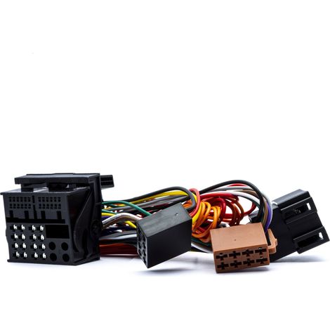 Adaptateur connecteur Quadlock vers ISO pour autoradio Mercedes, Opel – Transmission audio et alimentation – Installation simple en 2 étapes