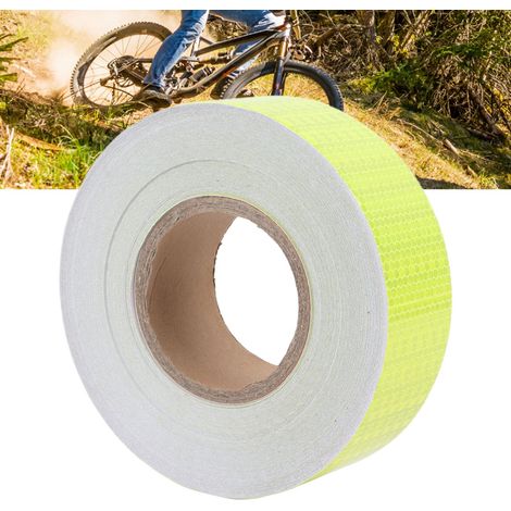 [Cinta adhesiva reflectante] [Cinta de seguridad reflectante de PVC amarillo fluorescente para vehículos] [746 g] [Multifuncional y fácil de instalar para coches, motocicletas y bicicletas] (1/5)
