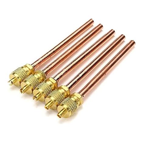 Lot de 5 extracteurs de Noyau de Valve d'accès en Laiton et cuivre de 6 mm pour climatisation de réfrigérateur (1/5)