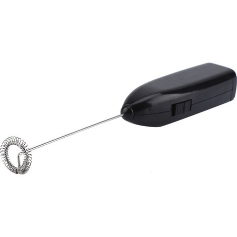 Fouet électrique de cuisine pour battre œufs, mélanger et mousser le lait (Noir) (1/5)