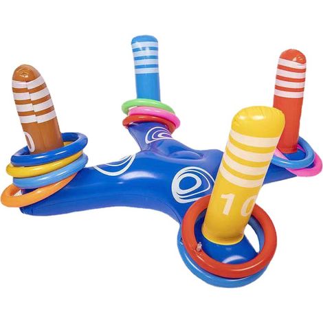 Jeu de lancer d'anneaux gonflables pour piscine, jouets de piscine flottants R
