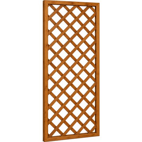 Traliccio In Legno Di Pino Impregnato Per Giardino Balcone E Terrazza Supporto Decorazione Per Piante Rampicanti Privacy Outdoor 60 x 180 Cm Legno Naturale (1/5)