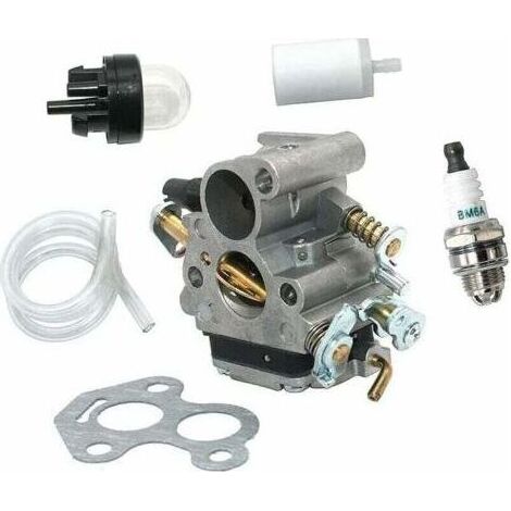 Carburateur pour tronçonneuses Husqvarna H235 235e, H236 236e, H240 240e, CS2234, CS2234S, CS2238, CS2238S, McCulloch CS340, CS380, Craftsman 358381600, 577831101 et RedMax GZ380 (huile). (1/5)