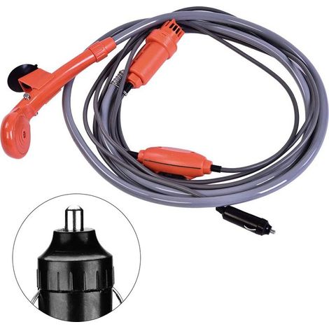 Douche Portable 12V pour Camping Car, Kit de Nettoyage Extérieur pour Véhicules de Voyage (1/5)