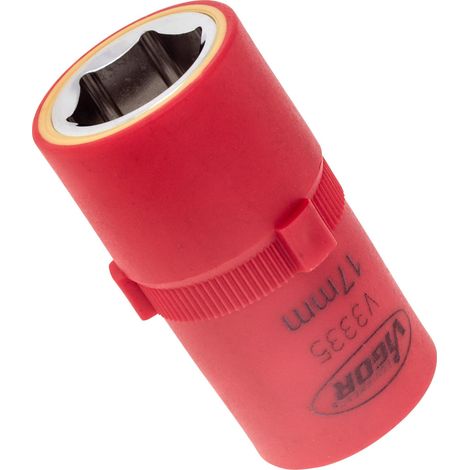 Douille VDE ∙ V3335 ∙ Carré creux 1/2 pouce (12,5 mm) ∙ Profil à 6 pans extérieurs ∙ Taille 17 mm (1/2)