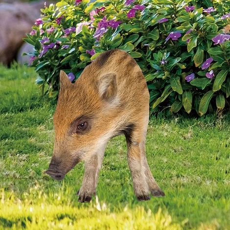 Schweine-Gartendekoration, 2D-Schweine-Ornament, lebensechte Schweine-Gartenfigur mit Steckstecker, ideal zur Dekoration Ihres Gartens oder Hinterhofs.