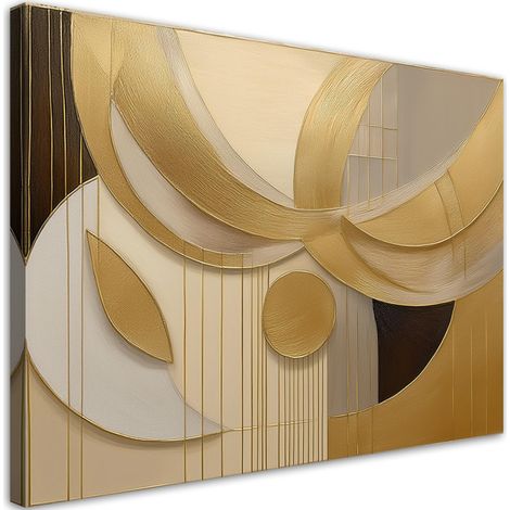 Quadro su tela, Astrazione 3D di forme - 60x40 (1/5)