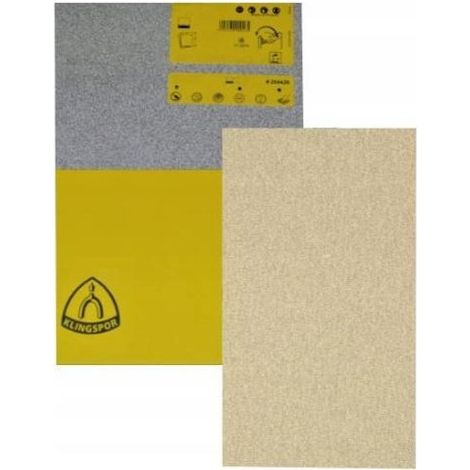 Lija abrasiva K.Papier P320, 70mm x 125mm, paquete de 100 unidades, ideal para pulir y suavizar superficies, alta durabilidad, uso profesional, grano fino