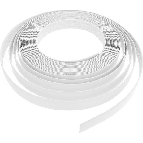 Self-adhesive PVC edge banding 21 cm x 10 m, white, hot melt adhesive, flexible decoration for wood and metal board edges, indoor use (1/5)