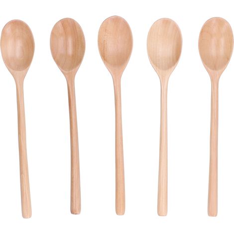 Lot de 5 cuillères à riz à long manche, cuillères à miel, ustensiles de cuisine pour poêles antiadhésives, usage domestique (1/5)