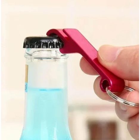 50-Piece Mini Aluminum Alloy Bottle Opener Keychains (1/5)