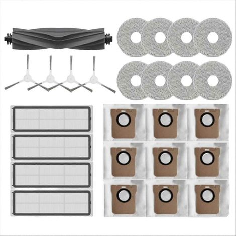 Pour Dreame L10S Ultra/S10 Pro, pour aspirateur robot Xiaomi X10 Plus, brosse latérale principale, filtres HEPA, serpillère (1/5)
