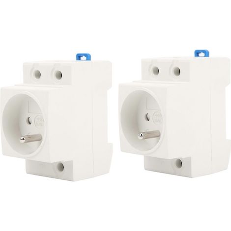 2 Stück Steckdosenadapter für elektrische Schienen, Industriestecker, FR-Stecker, AC 250 V, 10–16 A