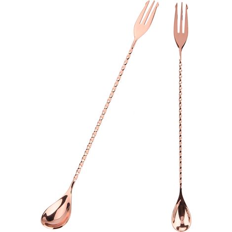 Cuillère à cocktail à long manche en acier inoxydable (1/5)