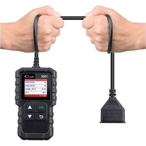 Lecteur OBD2  – Effacement codes moteur – Test EVAP et sonde O2 – Compatible véhicules OBDII – Installation Plug-and-Play (1/3)