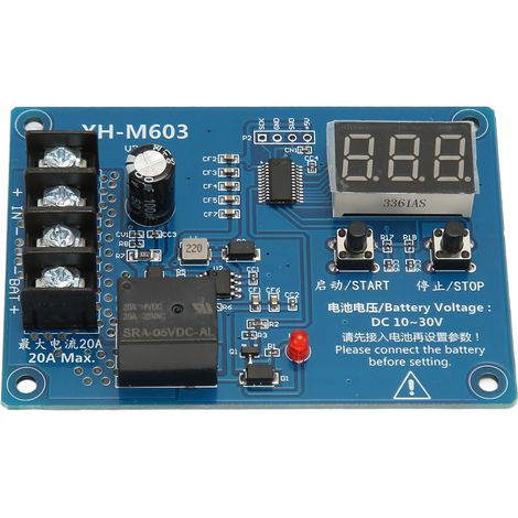 Module de contrôle de charge XH M603, carte de protection professionnelle pour batterie au lithium 12-24 V avec affichage LED (1/5)