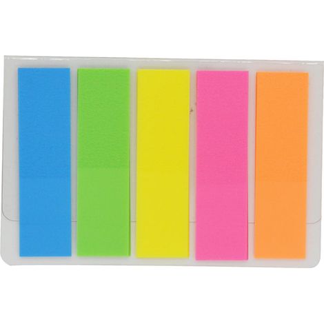 Étiquettes de codage couleur, 5 couleurs fluorescentes, adhésives et résistantes, pour bureau et école, 100 feuilles (1/5)