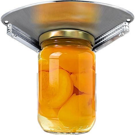 Apribarattoli da sotto armadio in acciaio inox per anziani, strumento per aprire coperchi di barattoli (1/5)