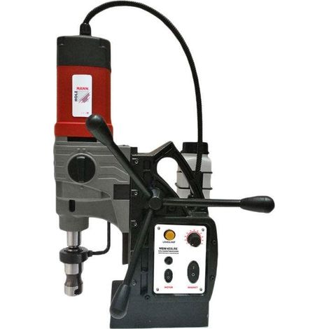 Holzmann – Perceuse à colonne magnétique 1650W – Ø 45mm avec trépan – Profondeur de perçage 110mm – Moteur puissant pour acier lourd - MBM450LRE