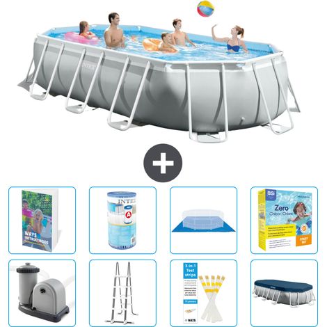 Prism Frame Pool Oval - 503x274x122 cm - 9-teilig S572