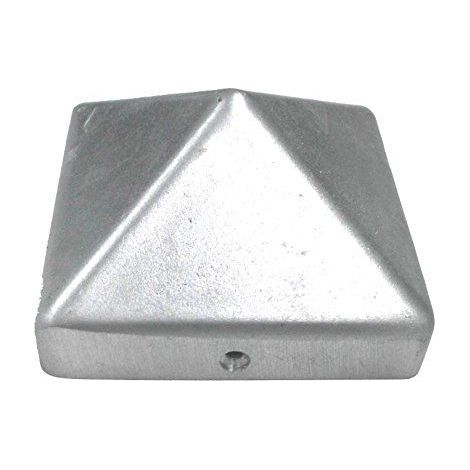 Connex HV4326 Capuchon de Plot Pyramide, 90 x 90 mm, Aluminium (1/2)