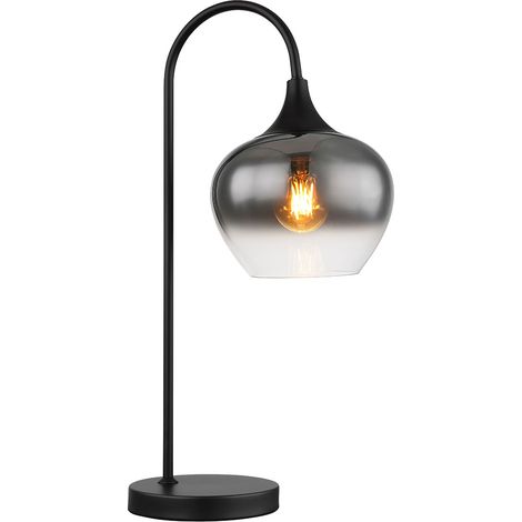 Globo - lámpara de mesa - Maxy - negro - vidrio metal vidrio