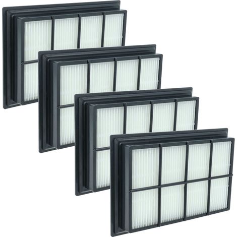 vhbw 4x filtro sostituisce Kärcher 2.860-229.0 per aspirapolvere - filtro HEPA nero / bianco