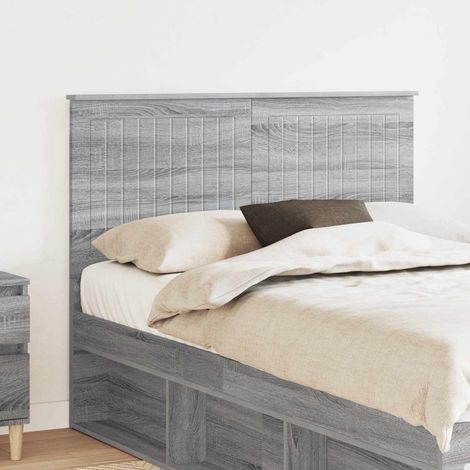 vidaXL Cabecero Sonoma gris Madera de ingeniería (1/5)