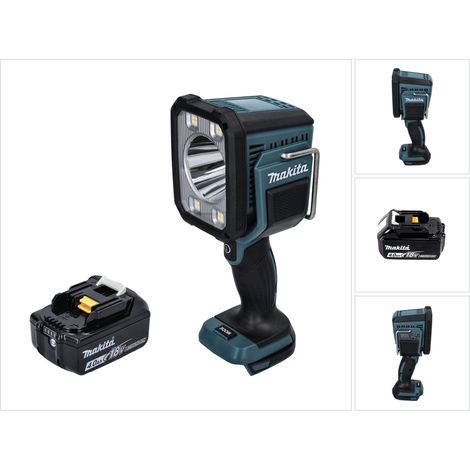 Makita DML 812 M1 Akku LED Handstrahler Taschen Lampe 18 V 1250 lm + 1x Akku 4,0 Ah - ohne Ladegerät