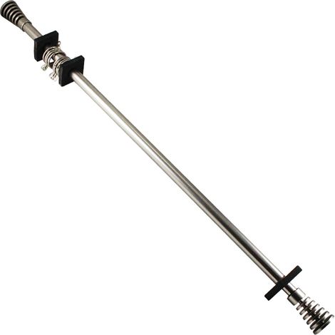BARRA CORTINA METAL PLATA 70-120 CM
