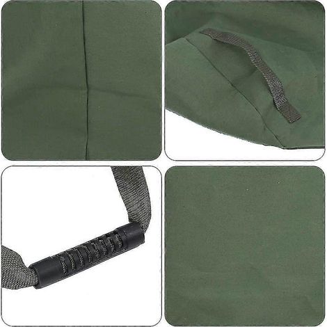 Sac à déchets de jardin pour feuilles mortes, sac de collecte de feuilles et d'herbes sèches d'extérieur, sac de rangement en toile imperméable pour les feuilles mortes