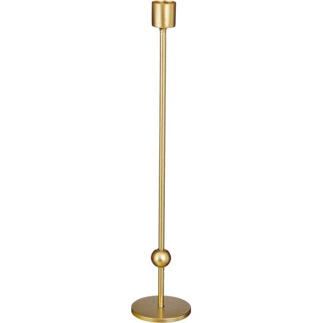 Portacandele color oro h 31cm per decorazioni natalizie