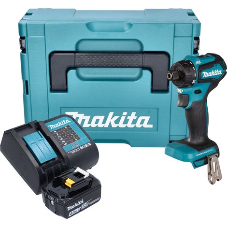 Makita DDF 083 SM1J Perceuse-visseuse sans fil 18 V 40 Nm 1/4'' Brushless + 1x batterie 4,0 Ah + chargeur + Makpac