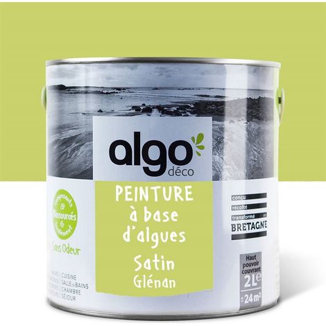Peinture écologique Algo - Vert Glénan - 2L / Satin (1/5)