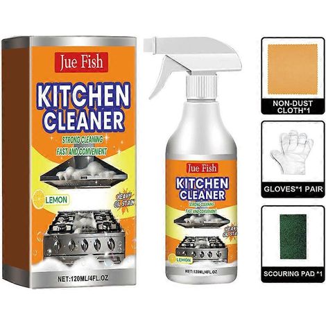 Nettoyant moussant pour la cuisine, dégraissant, détachant, spray dégraissant magique 120 ml (1/4)