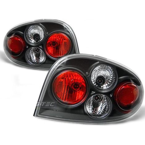 Paire de feux arriere Renault Megane coupe 96-02 noir-27336267 (1/2)