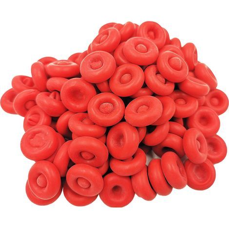 Bouchon anti-fuite multifonctionnel réutilisable en latex rouge pour flacons de colle (1/5)