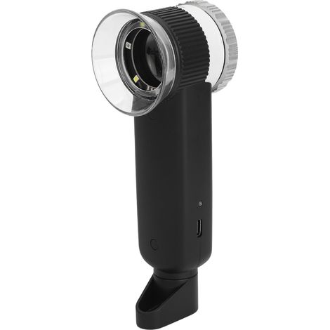Loupe 30X avec éclairage 3 couleurs (blanc, violet, jaune) rechargeable par USB et lame multifonctionnelle (1/5)
