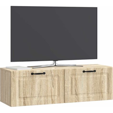 Maison Exclusive - Wandmontierter TV-Schrank Sonoma-Eiche 98 x 31