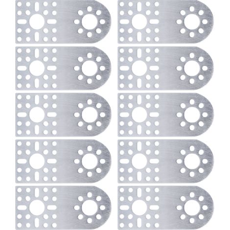 Support aluminium 10 pièces 3108 série équerre plate semi-circulaire trous standard motif Bracket3108-0001-0002 (1/5)