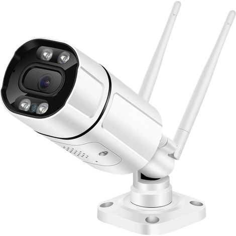 Caméra IP 5MP WiFi extérieure AI détection Humaine Audio caméra sans Fil 1080P HD Couleur Infrarouge Vision Nocturne caméra de sécurité CCTV(5MP 32G Card) (1/5)