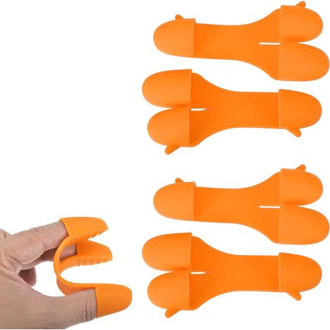 2 Paires De Petits Gants De Four 4.6x2.2x0.6 Pouce Orange (1/5)
