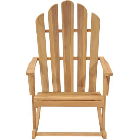 Maison Exclusive - Adirondack-Schaukelstuhl Massivholz Teak