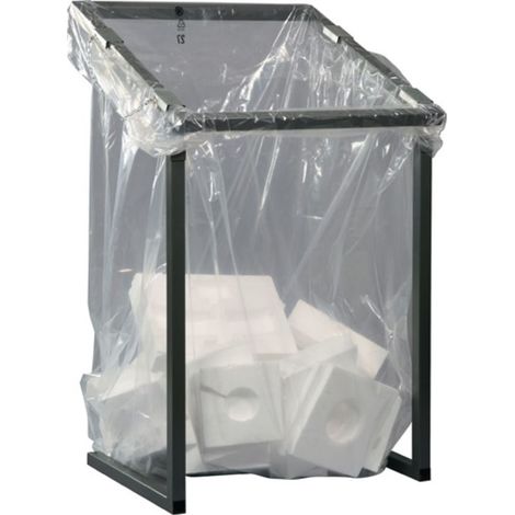 Raccoglitore di rifiuti H1230xL730xP695mm 1000l antracite-grafite, DB703 fisso (1/2)