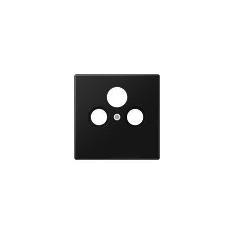 JUNG LS 990 SAT SWM - Schwarz - Kunststoff - Matte - Schraubenlos - JUNG - EDA 302 F - GDA 313 F (LS990SATSWM)