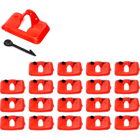 cyclingcolors 20x Copribecco grande 18x55mm per galline e volatili di medie dimensioni permette il nutrimento