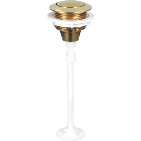 Bouton de chasse d'eau pour toilettes, bouton de réservoir rond à simple pression, installation facile, pièce de rechange universelle pour toilettes de maison (1/5)