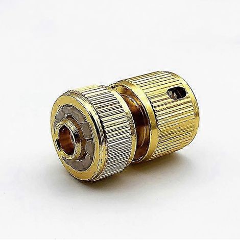 Raccord rapide en laiton 1/2" pour tuyau d'arrosage (16 mm), joint d'étanchéité pour tuyau d'irrigation en cuivre. (1/5)