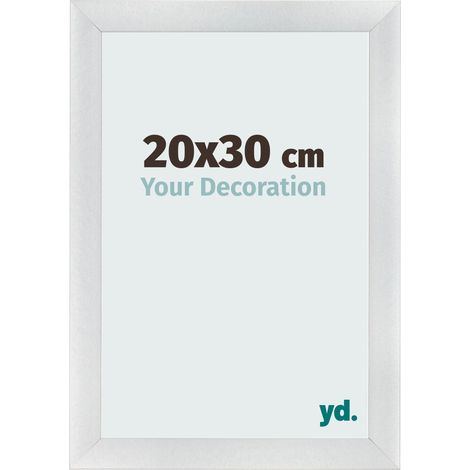 yd. - Cadre photo 20x30 - Argent Mat - MDF - Pisa (1/5)